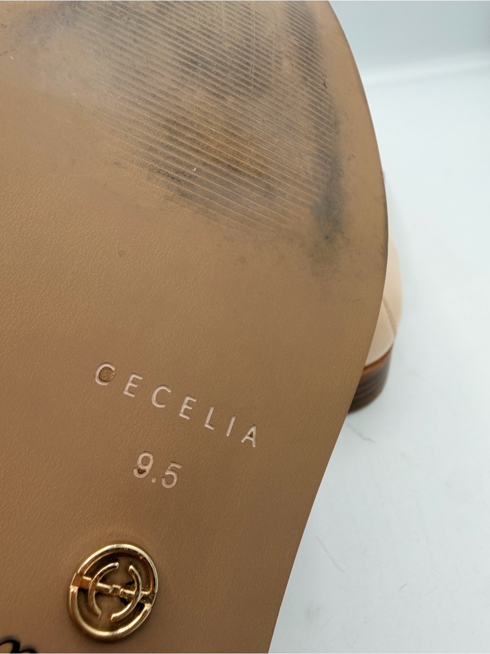 Cecelia New York Kail Penny Loafers Patent Leather Nude Black - Picture 9 of 10